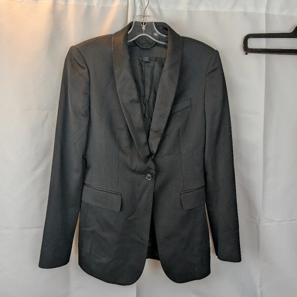 Burberry Prorsum black virgin wool blazer size 6 in EUC